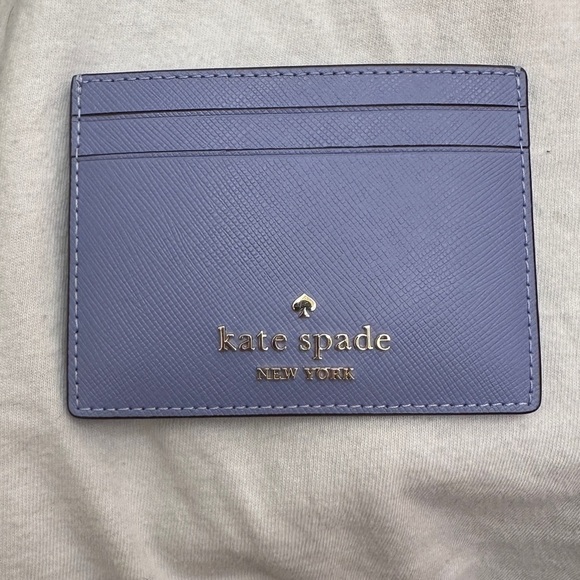 Kate Spade Madison Small Slim Card Holder Lavender/Periwinkle - Picture 2 of 7
